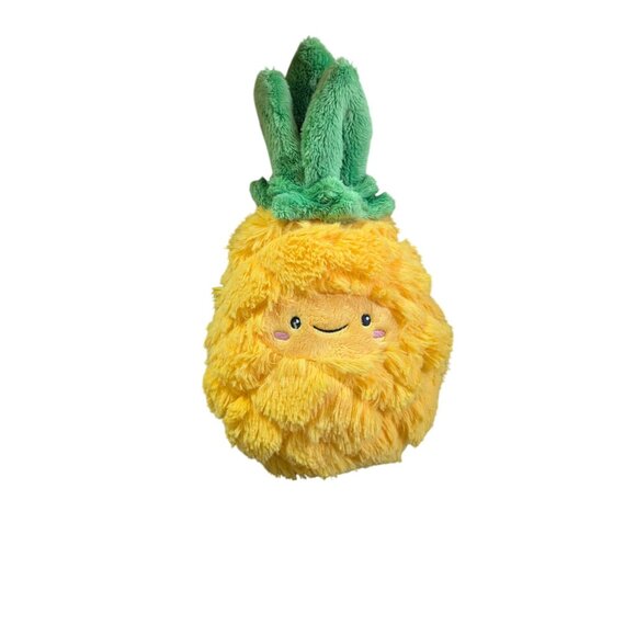 Squishable 11-Inch Pineapple Plush Yellow & Green Smiling Fruit Plushie Cute Hug - Picture 2 of 7